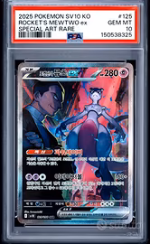 PSA 10 team rocket’s mewtwo ex SAR 125/098 coreana