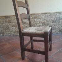 8 Sedie in legno massello