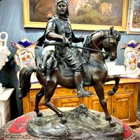 Cavaliere arabo in bronzo