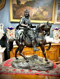 Cavaliere arabo in bronzo