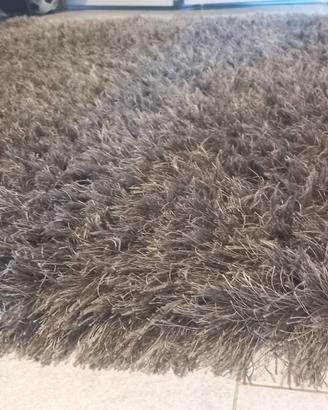 tappeto 160×230 a pelo lungo grigio 