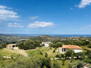 Villa singola con ampio terreno e vista mare