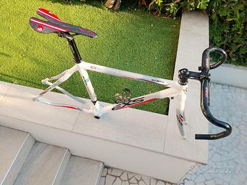 telaio carbonio bici corsa o scatto fisso