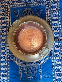 antico braciere in rame e ottone 