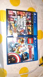 giochi per ps4 (gta5,lego avengers)