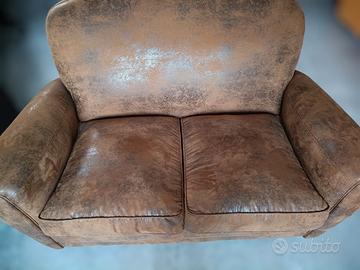 divano club 2 posti effetto vintage design