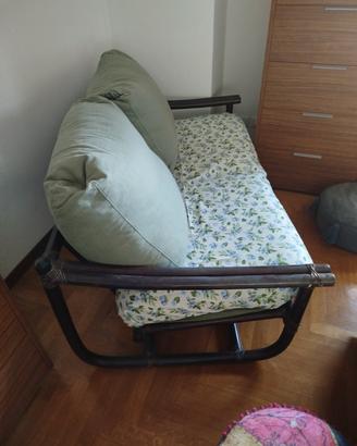 Divano due posti in Bamboo vintage 