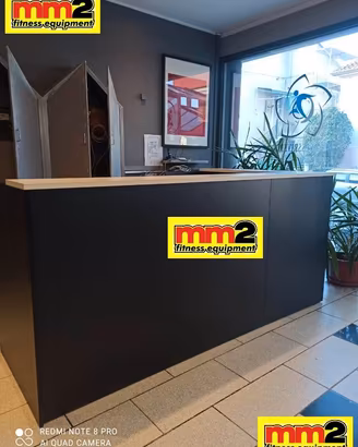 reception angolare palestra GATEPRO 245X135X115H