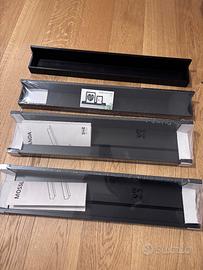 Set di 4 mensole nere