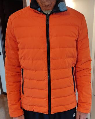 Piumino F**K double face M arancione e camouflage 