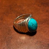 Anello argento 925 pietra turchese misura 13
