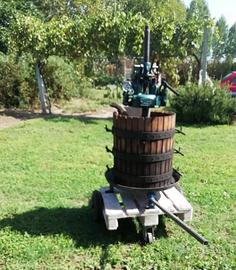 Torchio idraulico per uva
