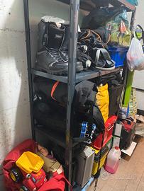 Lotto 2 scaffalature in metallo ad incastro