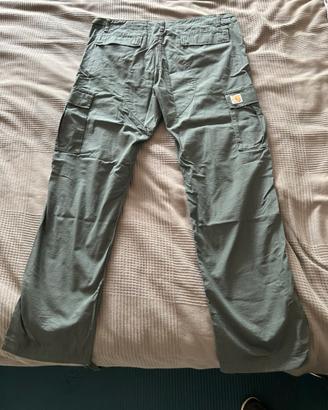 Pantalone carhartt verde  36 x 32 taglia it 50