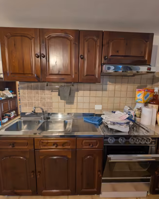 Cucina componibile rustica in pino massello