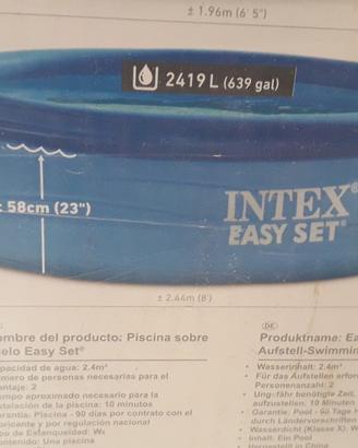 piscina gonfiabile  piu pompa filtro 