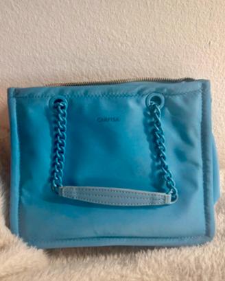 Borsa a mano Carpisa  azzurra pochette tote