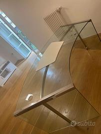 Scrivania vetro Gallotti e Radice