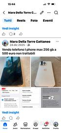 cellulare I phone 14 pro max 256 gb