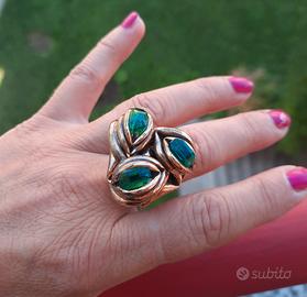 Anello in ottone fatto a mano