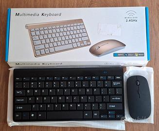 tastiera e mouse wireless a 2.4GHz 
