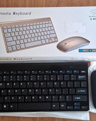 tastiera e mouse wireless a 2.4GHz 