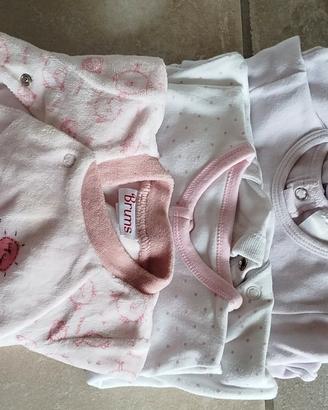 vestiti neonata 0-1 mese nati fine ago-set