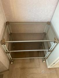 CARRELLO PORTA TV CON RUOTE