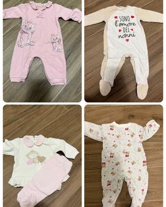 Tutine invernali neonata / 0-3 e 3-6 mesi