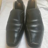 Mocassini neri Prada uomo