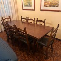 Tavolo fratino in olmo massello