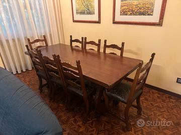 Tavolo fratino in olmo massello