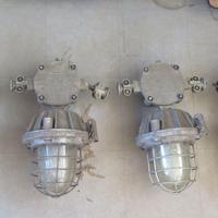 LAMPADA INDUSTRIALE LAMPADARIO FABBRICA BUNKER