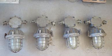 LAMPADA INDUSTRIALE LAMPADARIO FABBRICA BUNKER