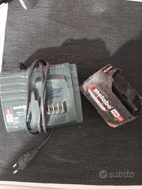 caricabatterie e batterie metabo