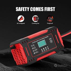Caricabatteria da Auto e Moto 6A 12V, Intelligente