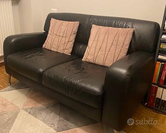 Divano Vintage in pelle Ikea