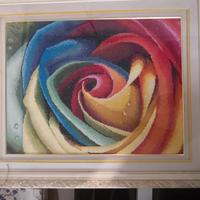 quadro ricamato a mano 