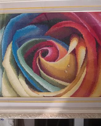 quadro ricamato a mano 