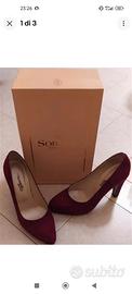 Scarpe donna n. 38 pelle e nabuk