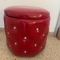 Pouf strass contenitore
