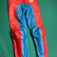 M Robert pantaloni in pelle motocross anni '70