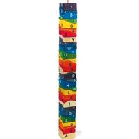 Costruzioni mega torre con mattoncini legno gioco