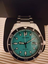 Orologio uomo Citizen Marine Eco Drive azzurro acc