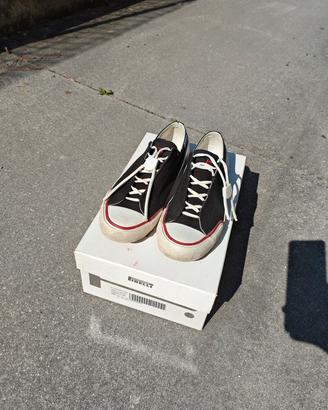 scarpe Pirelli nero canvas gum bottom 41