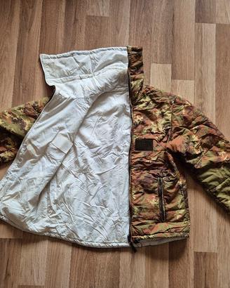 RARA Giacca Piumino Vegetato Snowcam Esercito Army