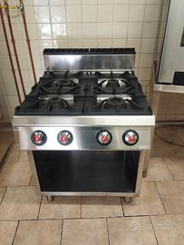 CUCINA PROFESSIONALE SERIE 90 OFF CAR 4 FUOCHI