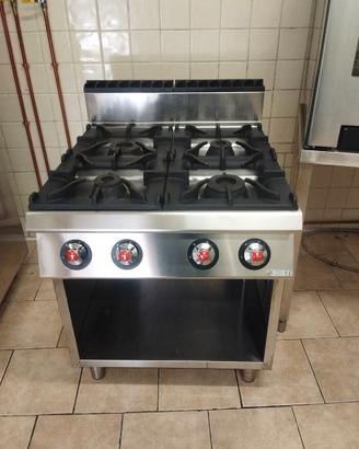 CUCINA PROFESSIONALE SERIE 90 OFF CAR 4 FUOCHI