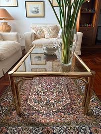 Tavolo rettangolare in ottone