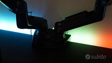 Braccio Monitor Doppio per Schermi